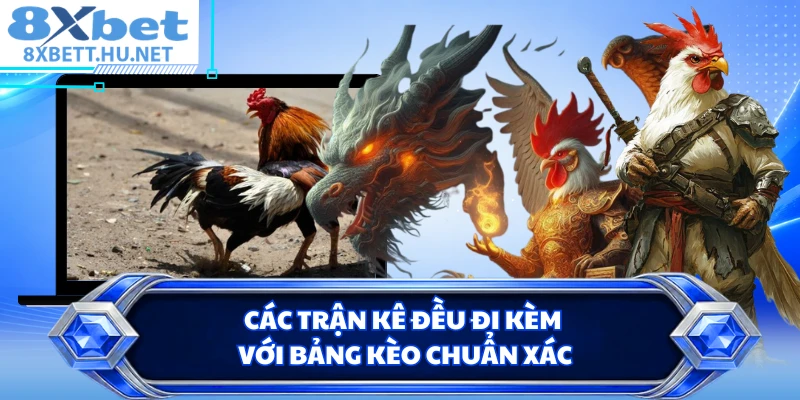 Các trận kê đều đi kèm với bảng kèo chuẩn xác