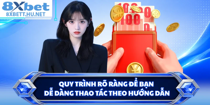 Quy trình rõ ràng để bạn dễ dàng thao tác theo hướng dẫn